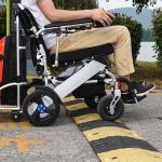 Manual Mag Wheels Brushless 18KM Multifunction Foldable Electric Wheelchair