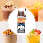 Bubble Tea Cup Sealer Packing Machine 205*265*490mm Cup Sealing Machine Capacity