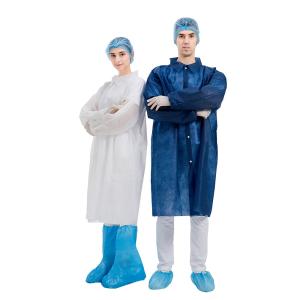 Wholesale 80gsm Doctor Lab Coats , Disposable Polypropylene Lab Coat With Buttons from china suppliers