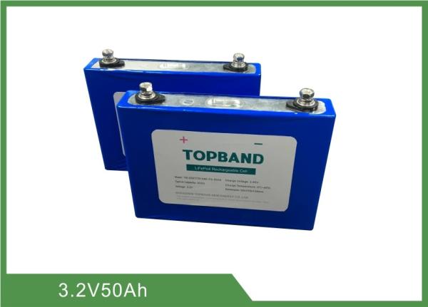 3.2V 50Ah Rechargeable Lifepo4 Battery Long Cycle Life With Low Self Discharge
