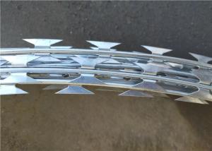 Wholesale High Grade BTO 22 Razor Wire Fence 500mm Coil Diameter Concertina Blade Wire from china suppliers