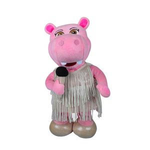 Wholesale Unwashable Cute Plush Dolls Musical Hippo Design Embroidery Logo 12 Inch from china suppliers