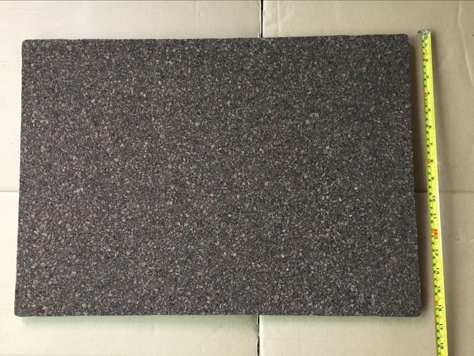 23''x17'' Dark Cork Frameless Cork Board with Rounded Corners for Wall Mounting