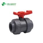 Water Supply PVC Ball Valve Nominal Pressure Pn10 Double Union UPVC Plastic