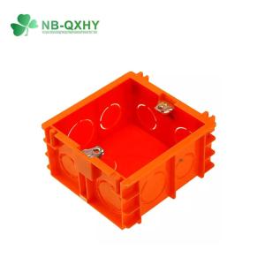 Wholesale 20mm Plastic Red Color Square Conduit Enclosure Wire Switch Box for in Chinese Market from china suppliers