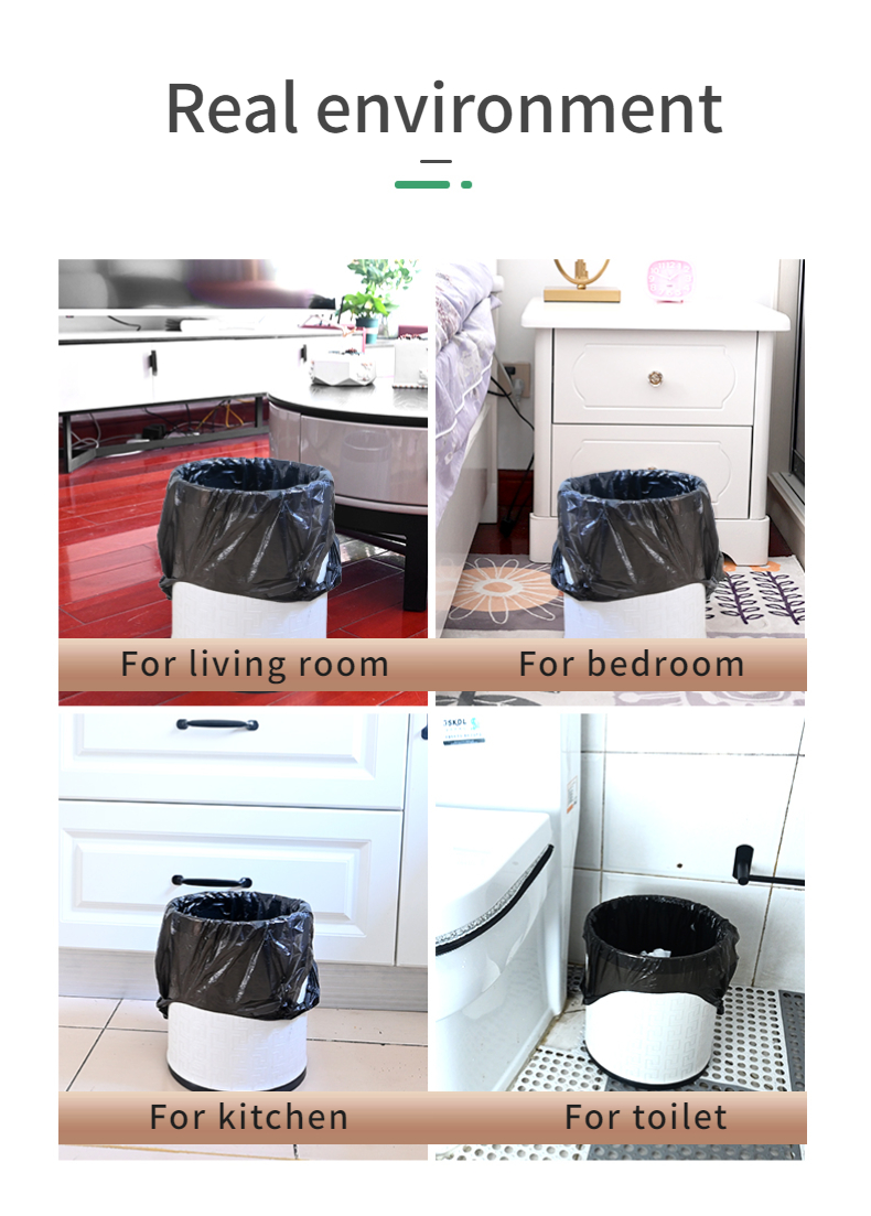 Direct Purchase Star Sealing T-shirt Plastic Garbage Bags for Household Products