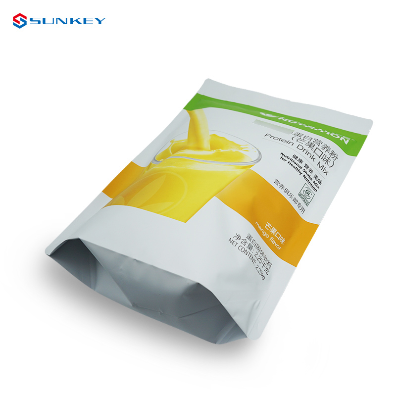 Nutritional Waterproof Protein Powder Bag Pouching Bag With Zipper For Food