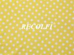 Yellow Dot Printing Cute Activewear Knit Fabric For Women Kids Yoga Running