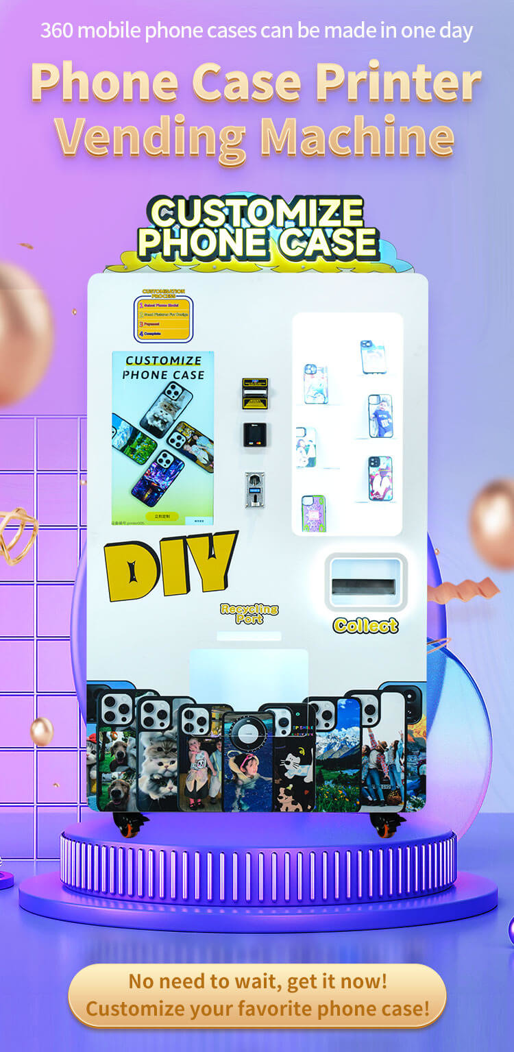Fast Printing Phone Case Printing Vending Machine Factory OEM / ODM Customization