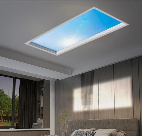 Topsung blue sky picture office lights square 300x600 dimmable led ceiling light