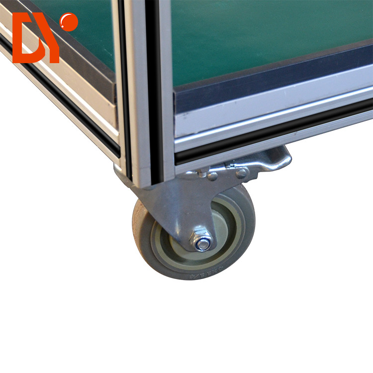 Customized Tote Cart Cold Pressing / Rolling Aluminium Profile Easy Assemble