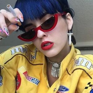 Wholesale Half Moon Frame Half Round Sunglasses Vintage Retro Clout Goggles from china suppliers