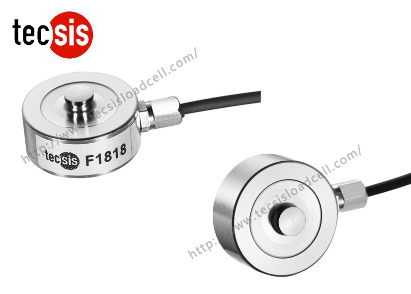 Micro Button Type Load Cell With Stainless Steel , Strain Gauge Load Cell Sensor 100kg
