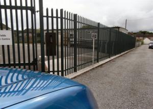 Wholesale 1m High Metal Palisade Fencing Black Powder Coated / Zinc Coating For Residential from china suppliers