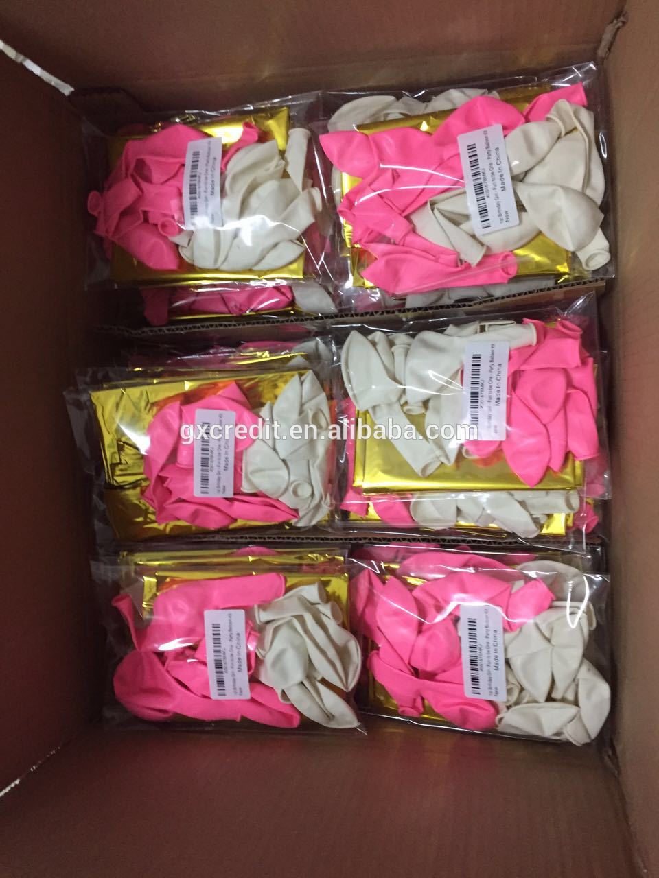 Amazon hot sell Foil helium balloon with latex confetti balloon