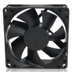 Brushless 8025 Computer Cabinet Cooling Fan Two Ball Bearing 80x80x25mm 12V 24V