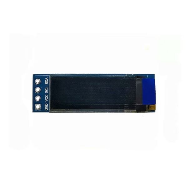 0.91 Inch PMOLED Display Module With PCBA 128X32 Resolution 120c/d IIC Interface