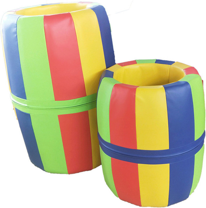 Fitness Training Drum Octagonal Rainbow Roller for Kindergarten Parent-Child Bonding