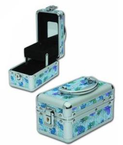 Wholesale Multi Layer Jewelry Train Case Storage Box Heat Resistant With Mirror from china suppliers