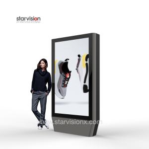 Wholesale 75 Inch Floor Standing LCD Outdoor Digital Totem Weather Proof For Public Transportation from china suppliers