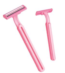 Wholesale Custom Design Economical Sweden Stainless Steel Twin Blade Rubber Handle Women Ladies Razor Shaving from china suppliers