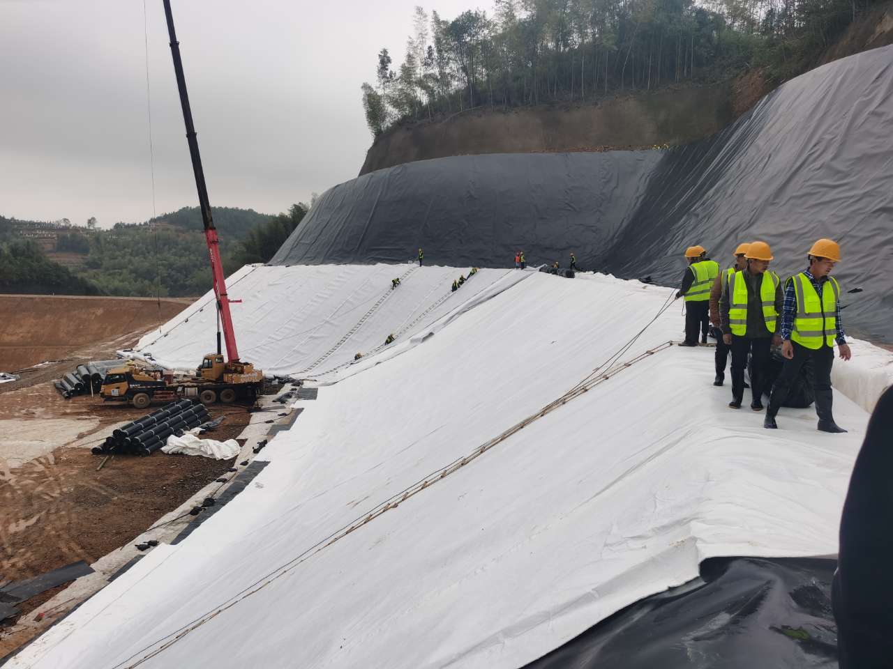 PP PET Geotextile for Landfill Project Non Woven Geo Fabric Needle Punched Sample Free