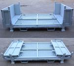 Heavy Duty Collapsible Cage Pallet Q235 Metal Stillage Grey