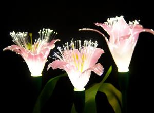Wholesale LED Fiber Optic Lily Lights Wedding Decorative Lights Park Scenic Spots Beautiful And Bright Decorative Lights from china suppliers