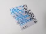 Transparent Plastic Business Cards Silkscreen Printing Size 85.6*54mm