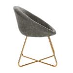 Retro Coffee Hotel PU Leather Dining Room Chairs 76cm high Home furnishings