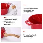 Brand New Design Black Kitchen Soup Pot Set 12Pcs Aluminum Nonstick Cooking Pot