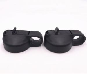 Wholesale PP Flask Wide Mouth Straw Plastic Bottle Lids In Black Color , Spill Resistant from china suppliers