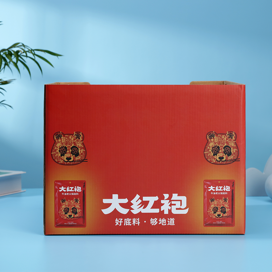 Irregular Corrugated Tuck End Box For Tea Accessories Custom Single Side Printing
