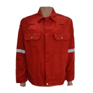 Wholesale 210gsm Twill Red Fire Resistant Jackets En11611 Cvc FR 100 Cotton Hi Vis Fr Winter Jacket from china suppliers