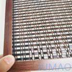 Antique Copper Crimped Wire Mesh Room Divider Metal Screen Office Home