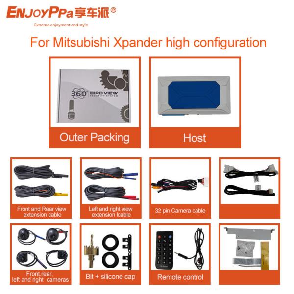 12V 360 Car Camera Security System For Mitsubishi Xpander 9 Inch Parking