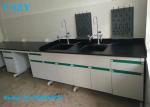 Steel Wood Lab Water Sink Bench Table For Biology Chemical Laboratory Furniture