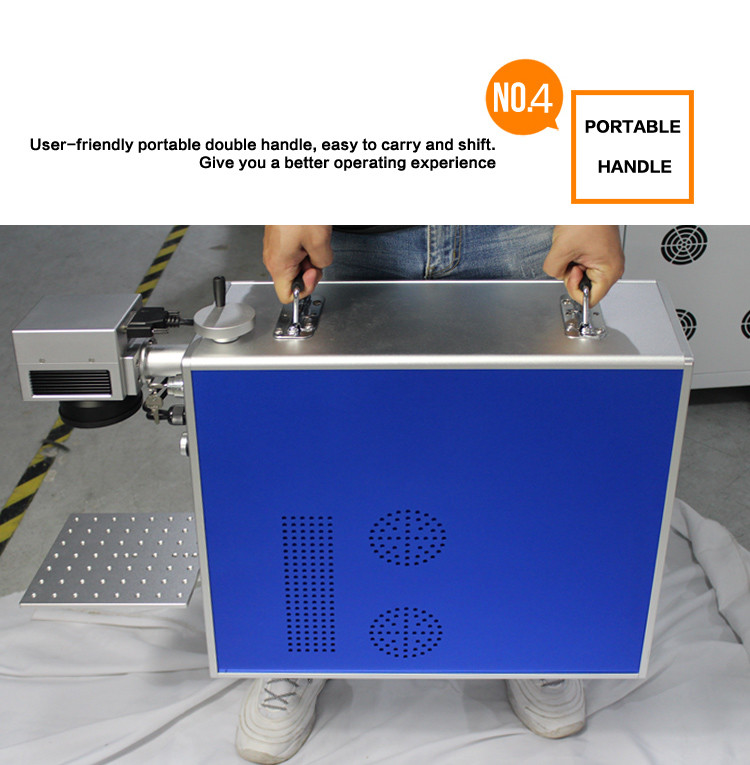 portable fiber laser engraving machine Air-conditioning compressor marking