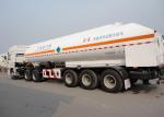 51550L 3 Axles LNG Tank Truck Trailer , Stainless Steel LNG Transport Trailers