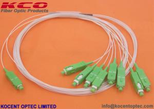 Wholesale Mini Fiber Optic Splitter , PLC Optical Splitter 1x8 Steelless Tube Material from china suppliers