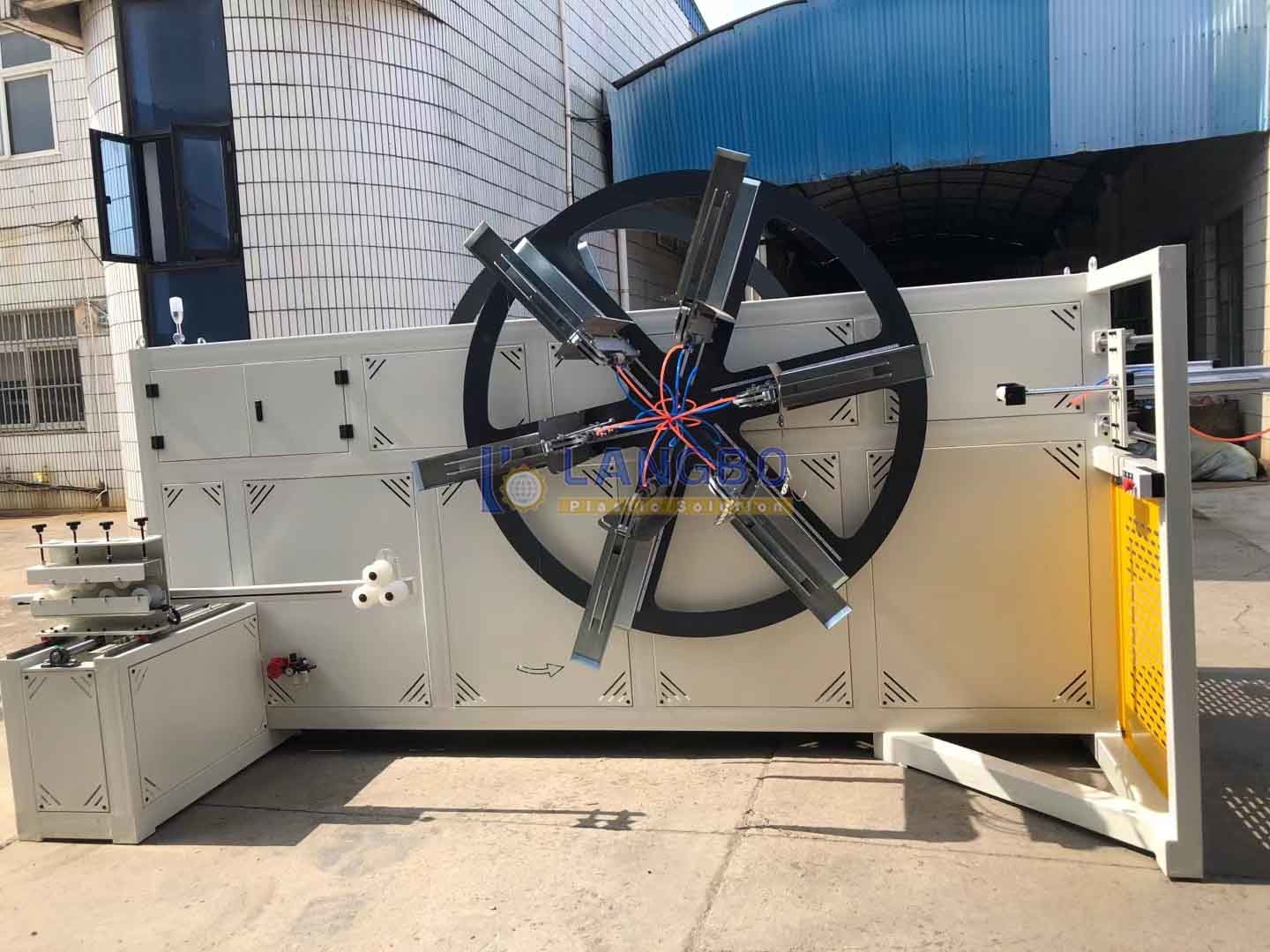 Hose Pipe Tube Coiler Plastic Winding PE Corrugated Pipe Winder Machine
