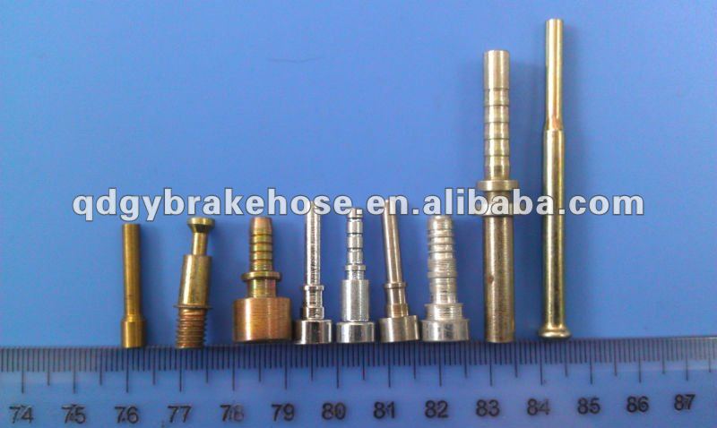 brake hose line pipe thread fitting involve a ISO Flare Bubble flare