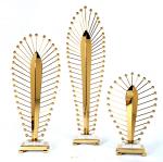 Decorative Metal Ornaments Abstract Tabletop Decor Sculpture