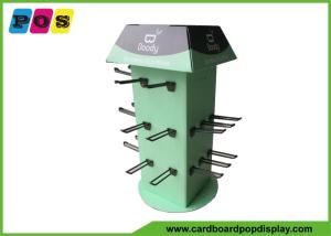 Wholesale Four Sides Rotated Cardboard Counter Display , Black Pegs Retail Counter Displays CDU026 from china suppliers
