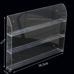 Wholesale Clear 3- Shelve Wall-Mounted Acrylic Nail Polish Display Rack Organizer from china suppliers