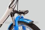 Blue Mens Women'S Electric Folding Bike , Citizen Folding Electric Bike 20"
