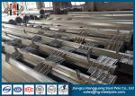 OEM Q345 10KV Bitumen Painted Galvanized Steel Pole