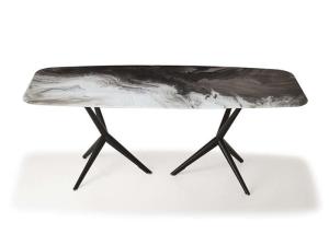 Wholesale Home / Restaurant Custom Made Furniture Dining Room Tables With Marble Top from china suppliers