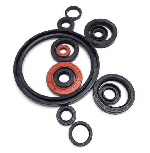 Bearing Rubber Seal Nitrile Rubber Cover Double Lip Spring Bearing Shaft TC Oil