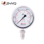 Homogenizer Diaphragm Pressure Gauge , Shockproof Bourdon Tube Pressure Gauge